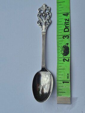 Sterling Silver TH Marthinsen Viking Rose Spoon Norway 220